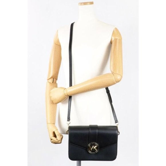 New Michael Kors Carmen Medium Convertible Shoulder Bag Black - Picture 3 of 7